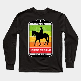 horse men riding Long Sleeve T-Shirt